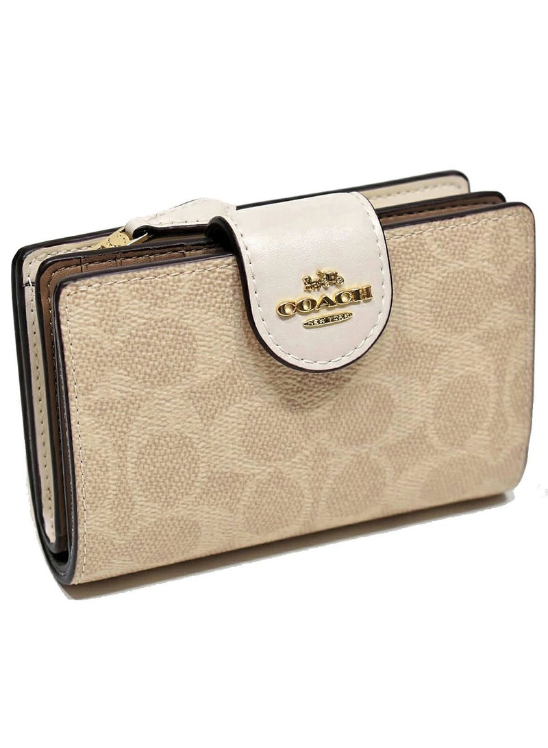 كوتش اوت ليت محفظة كوتش COACH حريمي سيجنتشر خاكي بني موديل CW786 - Image 2