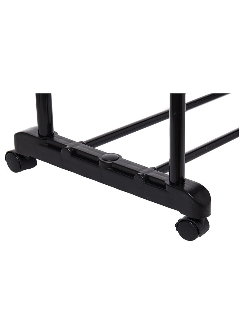 Premium Double Extendable Garment Rack Drying Rack - Sturdy, Adjustable, Versatile, Space-Saving, Heavy-Duty, and Stylish Laundry Organizer