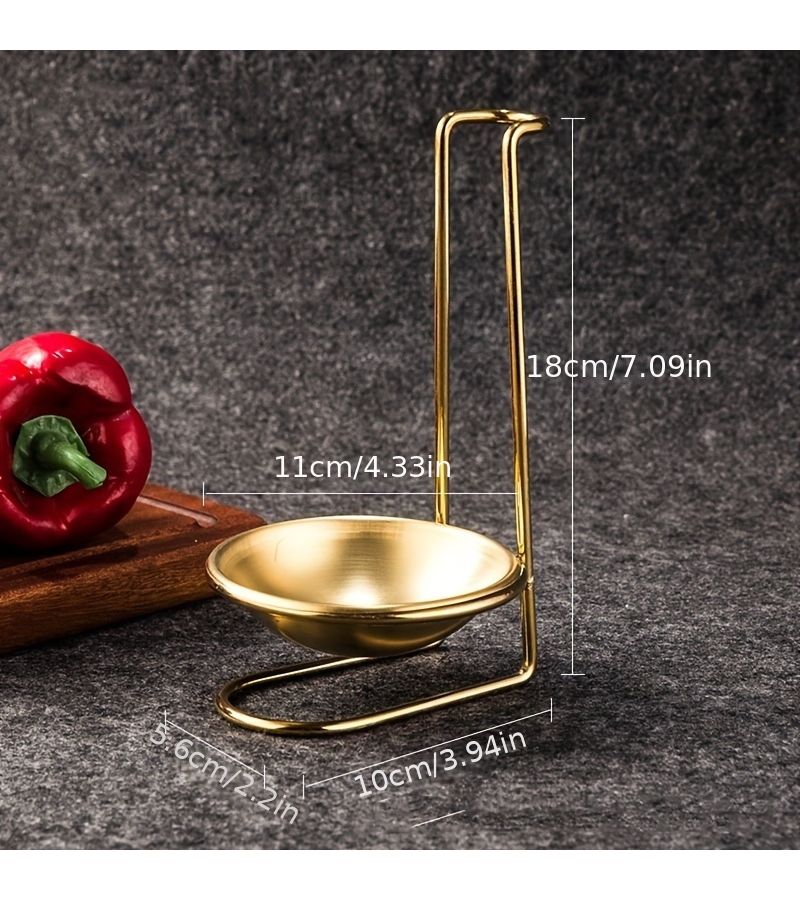 Stainless Steel Kitchen Organizer Set Vertical Spoon Bowl Rack With Mesh Drainage - Image 3