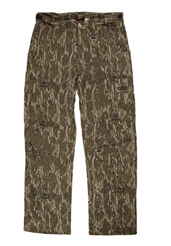 Mossy Oak Mens Cotton Mill Camo Hunting Pants Small Bottomland - Image 1