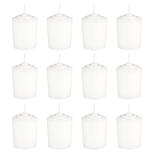 SRG White Unscented 15 Hours Votive Candles Pack of 12 - Image 1