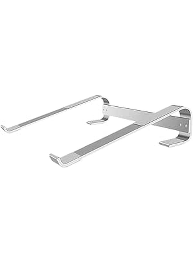 1pc Ergonomic Laptop Stand Desktop Holder Notebook Cooling Portable Silver Shelf Lightweight Design - Image 1
