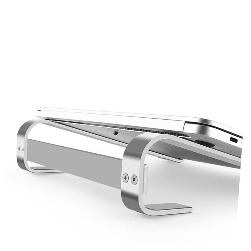 1pc Ergonomic Laptop Stand Desktop Holder Notebook Cooling Portable Silver Shelf Lightweight Design - Image 5