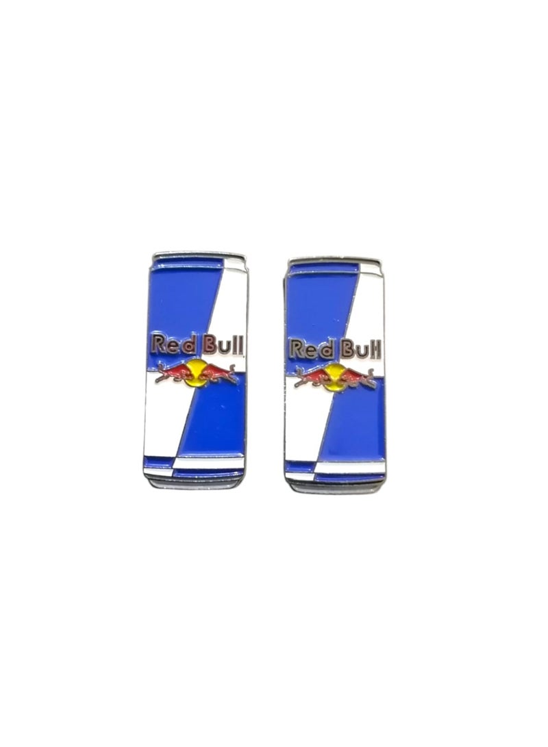 Red Bull energy drink metal sticker, 2 pieces - Image 1