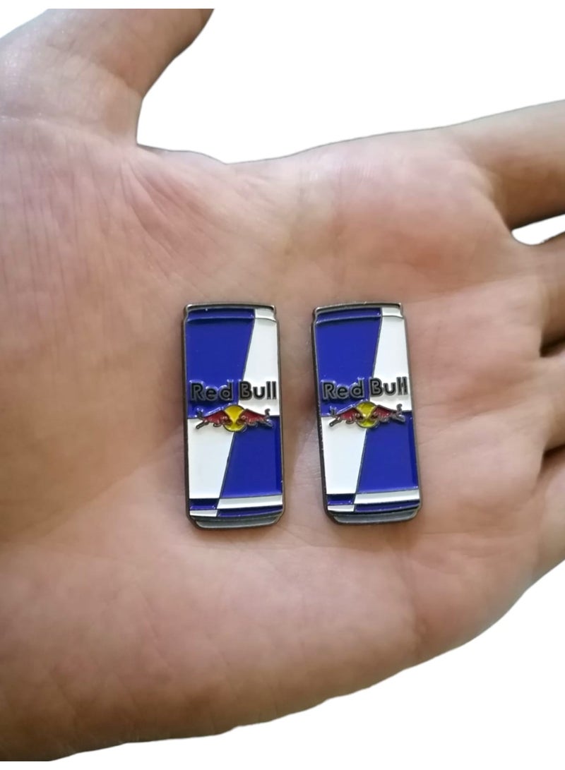 Red Bull energy drink metal sticker, 2 pieces - Image 2