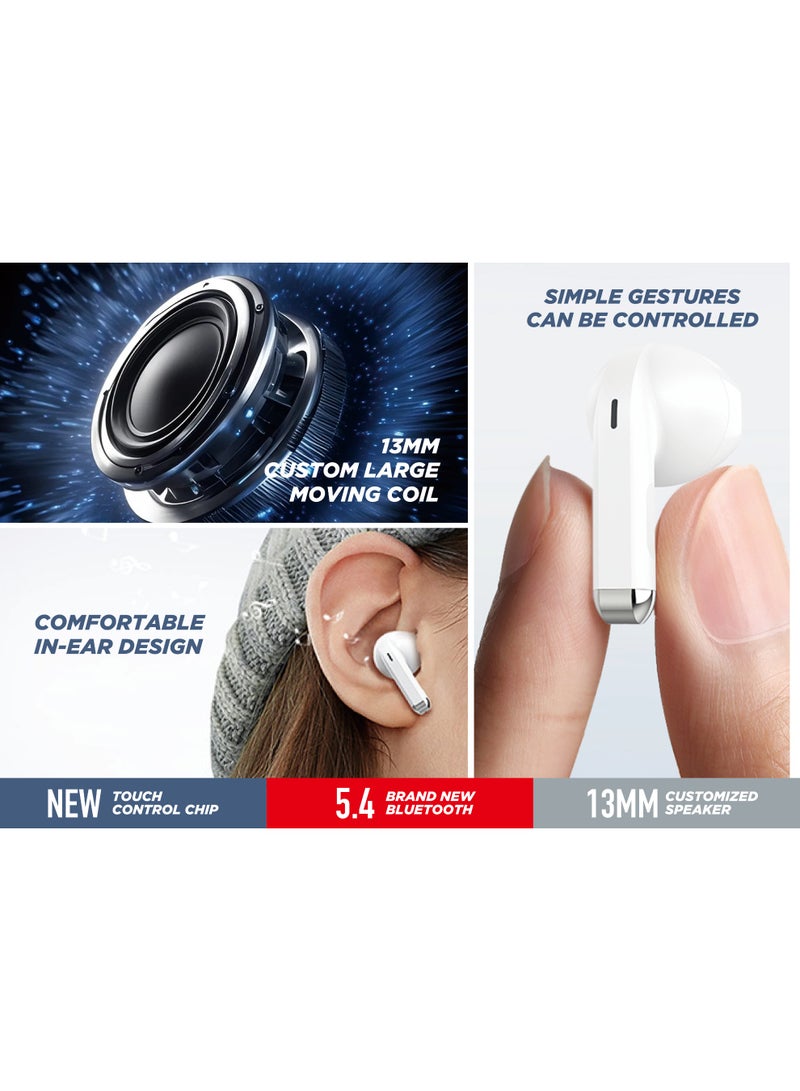 iSNUP True wireless earbuds, in-ear Bluetooth 5.4 headphones with 4 microphones, ENC connectivity, and more... - Image 2