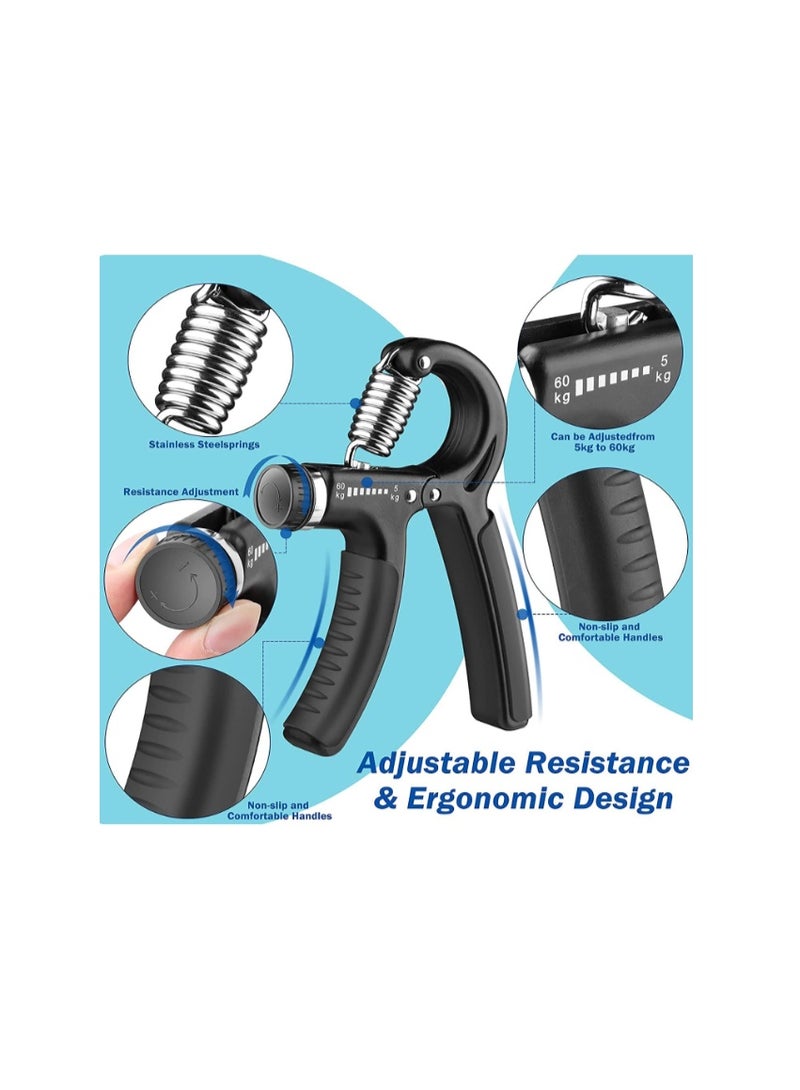 إس كي دي كي جهاز تقوية قبضة اليد، جهاز تقوية قبضة اليد، جهاز تقوية الساعد، جهاز تمارين اليد لبناء العضلات والتعافي من الإصابات - Image 2