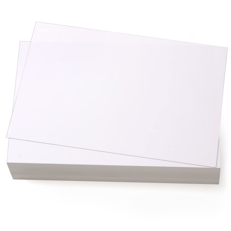 Utron 56 Pack 5x7 White Blank Cardstock Paper, 250GSM Thick, 90 lb, Printable on Both Sides - Image 1