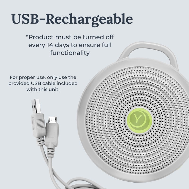 Yogasleep Hushh & Crush Resistant Travel Case, (2 Piece Set) Portable White Noise Sound Machine for Baby, 3 Soothing Natural Sounds, Noise Canceling for Sleep Aid, Office Privacy, & Meditation - Image 5
