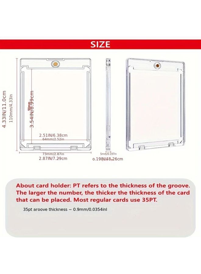 Magnetic Thin Card Holder 30pcs With UV Protection For Trading Cards - Image 3
