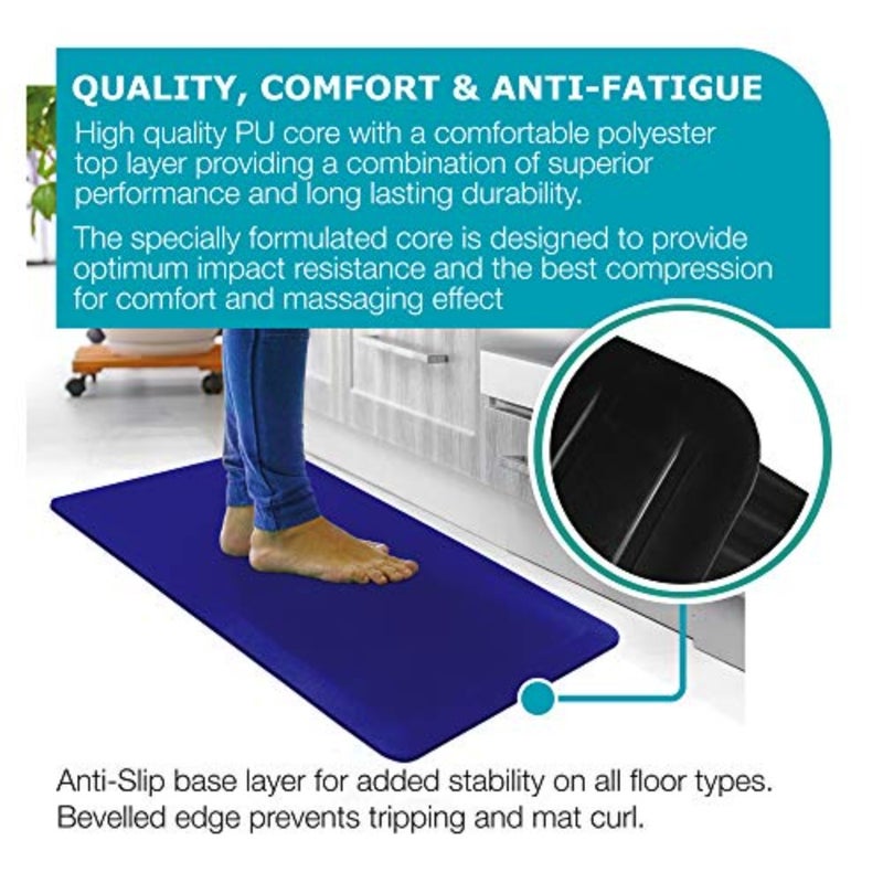 Premium Anti-Fatigue Floor Comfort Mat, Durable Ergonomic Non-Slip Kitchen Standing Mat, 3/4" Thick, 20" x 32", Multi-Purpose Standing Support Pad, Home, Office, Laundry Rug - Image 3