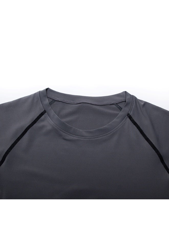 Men's sports T-shirt and quick-drying running set - Image 4