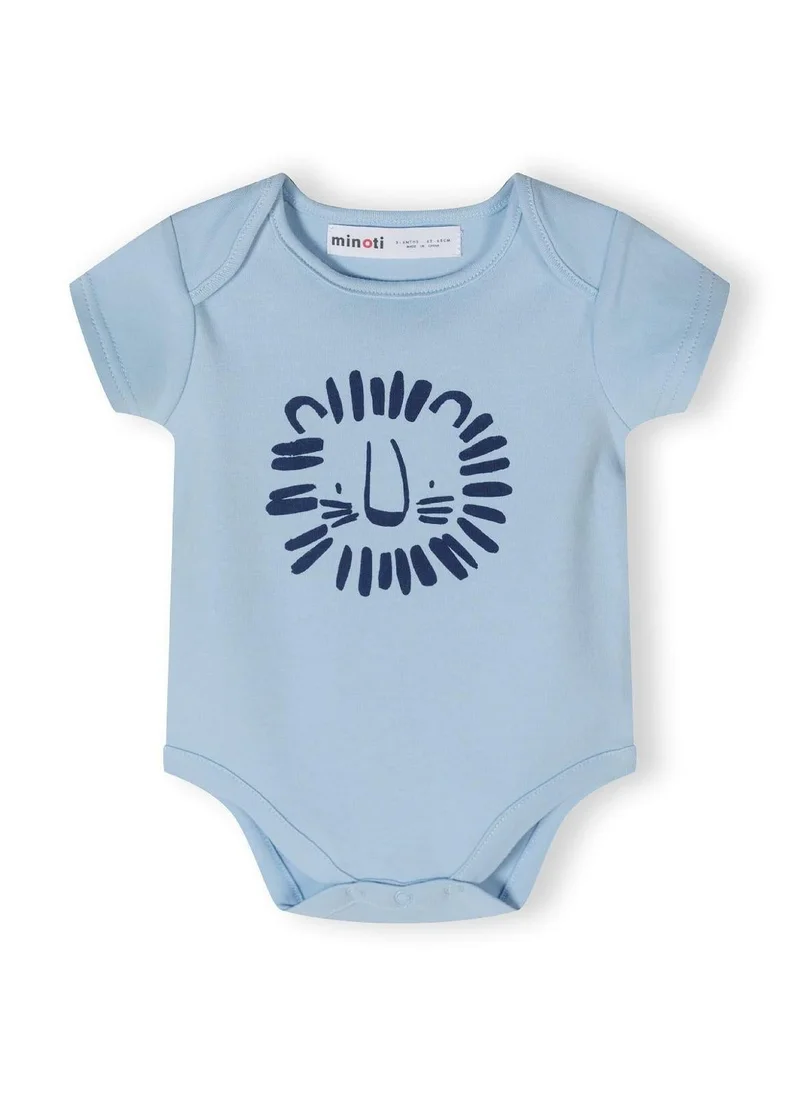 MINOTI 2-Pack Short Sleeve Baby Bodysuits with Snap Closures