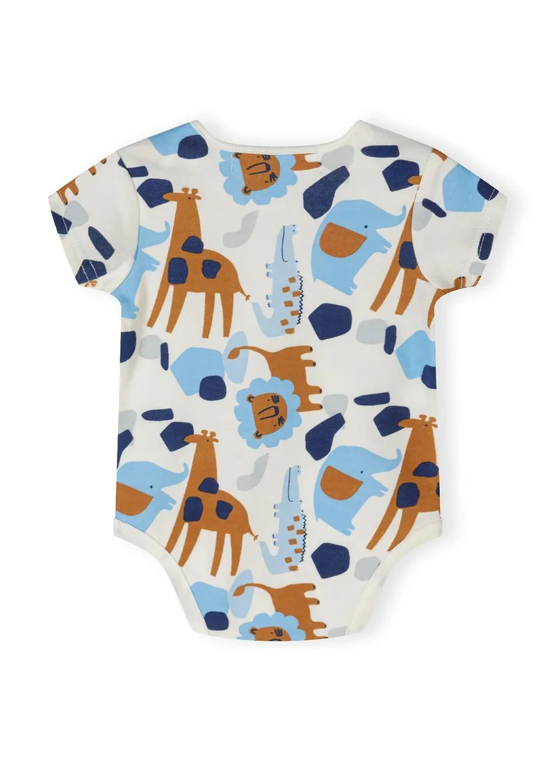 MINOTI 2-Pack Short Sleeve Baby Bodysuits with Snap Closures