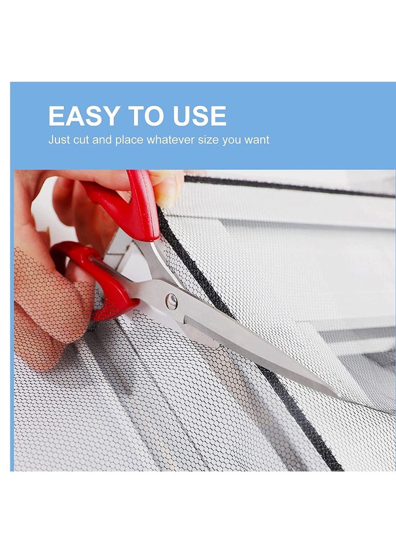 Adjustable Window Screen Anti Mosquito Net Protector Kit with Self Adhesive Tape 150X150Cm - Image 4
