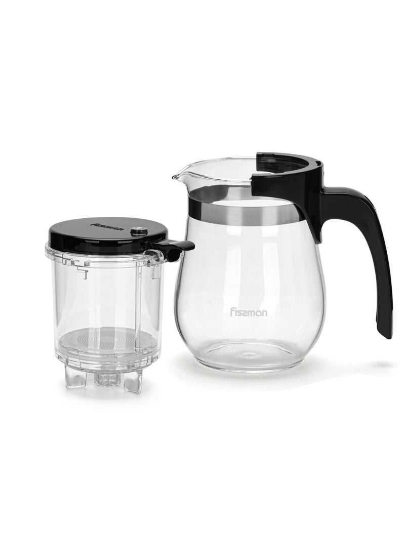 Fissman - Tea Pot with Removable Infuser 550mL, Glass Teapot Gunfu Series - Image 1