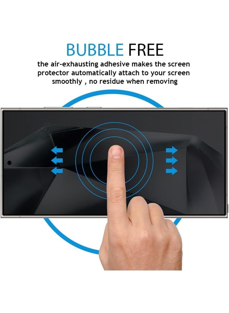 INEIX Samsung Galaxy S24 Ultra Screen Protector, [5D Touch] Anti Spy 9H Tempered Glass, Full Cover Screen Protector Anti-Fingerprint Screen Protector For Samsung Galaxy S24 Ultra - Image 2