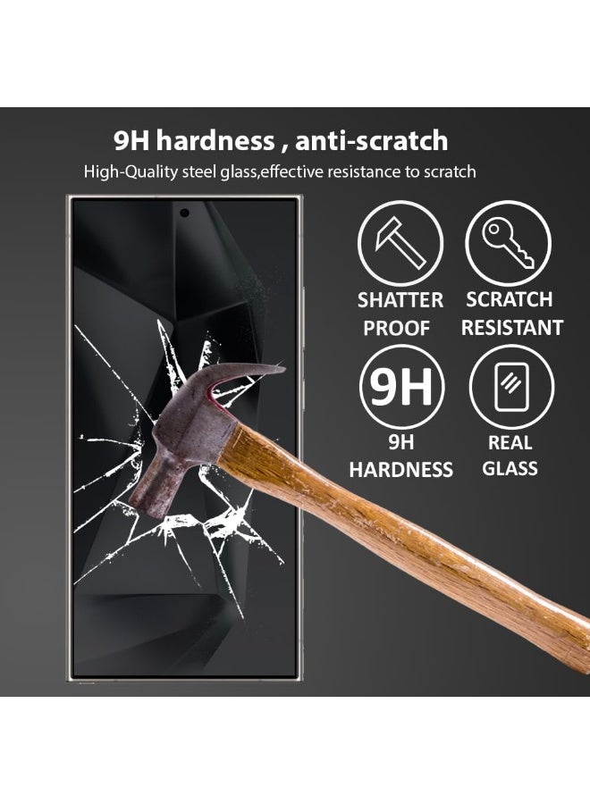 INEIX Samsung Galaxy S24 Ultra Screen Protector, [5D Touch] Anti Spy 9H Tempered Glass, Full Cover Screen Protector Anti-Fingerprint Screen Protector For Samsung Galaxy S24 Ultra - Image 4