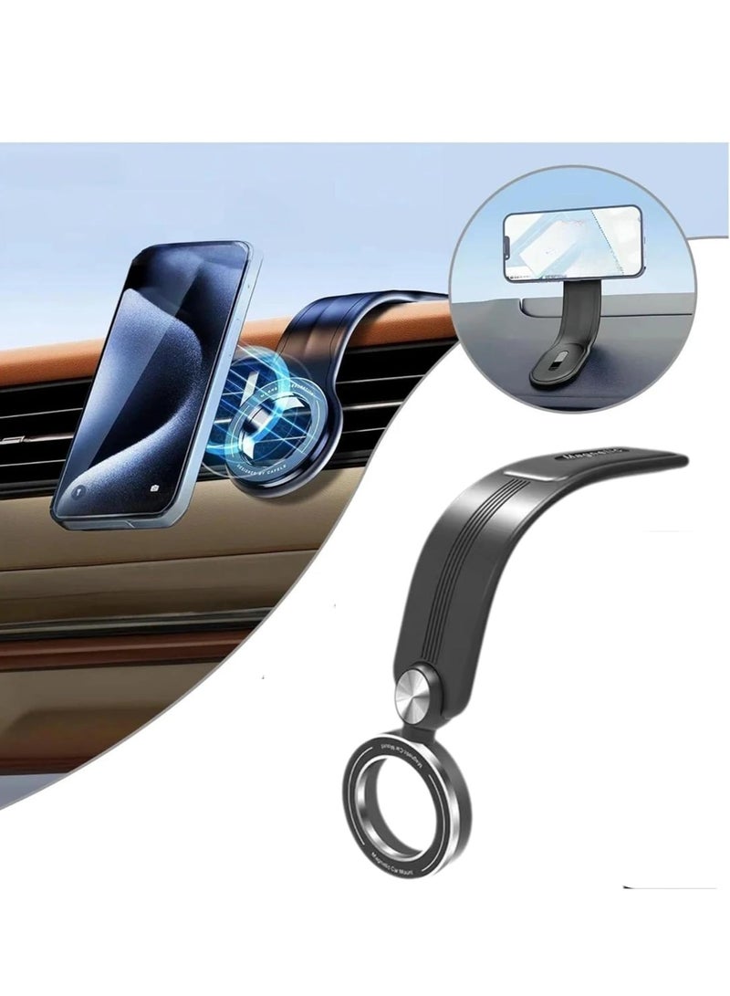 ELTRAZONE Universal Car Phone Holder Mount for iPhone 16 Pro - 20 Strong Magnets with 360° Rotation (Black) - Image 2