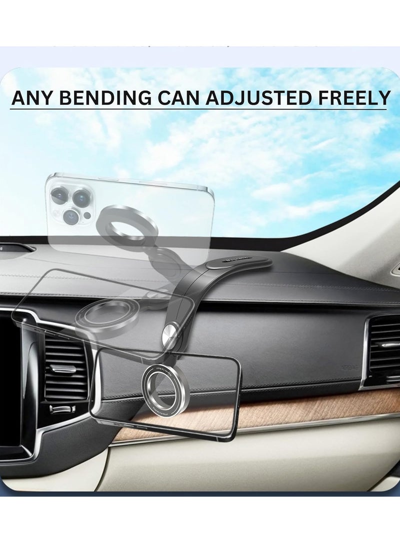 ELTRAZONE Universal Car Phone Holder Mount for iPhone 16 Pro - 20 Strong Magnets with 360° Rotation (Black) - Image 3