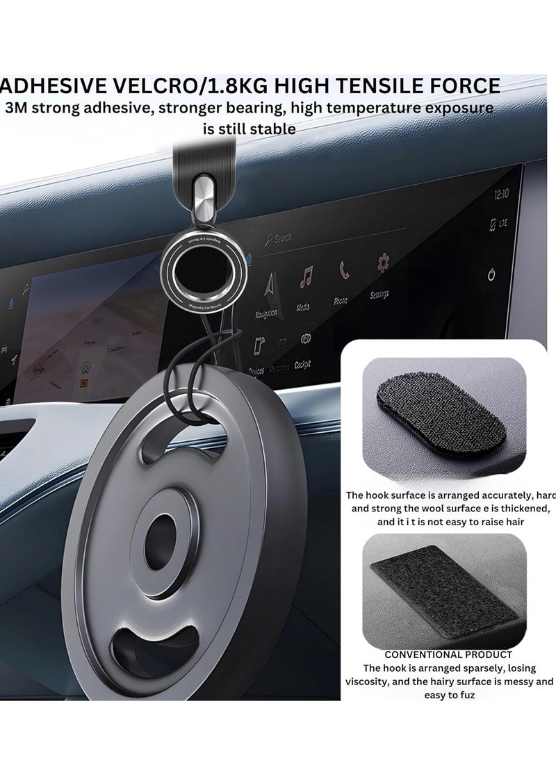 ELTRAZONE Universal Car Phone Holder Mount for iPhone 16 Pro - 20 Strong Magnets with 360° Rotation (Black) - Image 4