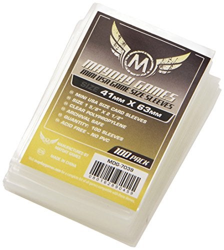 Mayday Games Mini Euro Card Sleeve, 1.62 x 2.48 Inches, 100 Count - Image 2