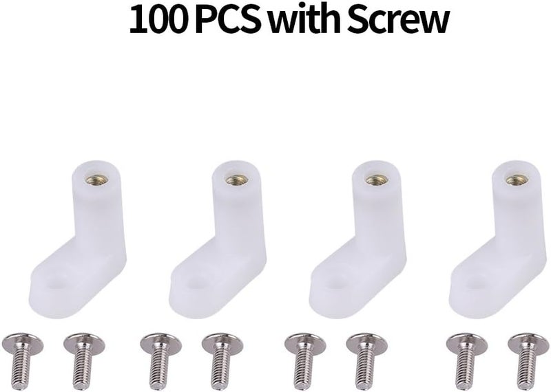 FTVOGUE 100 Pcs Black L Type PCB Mounting Feet with Screws for Gaming Motherboard - Image 4