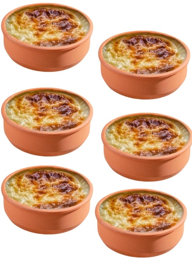 Happy Home Clay Bowl Set Of 6 Pieces Healthy And Heat Resistant Diameter 10cm  - Image 1