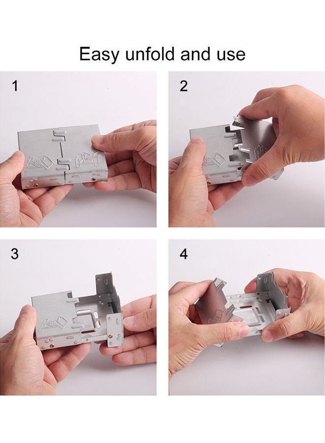 NIBEMINENT Portable Camping Stove With Grid Bracket 9.5x7.5x5cm  - Image 4