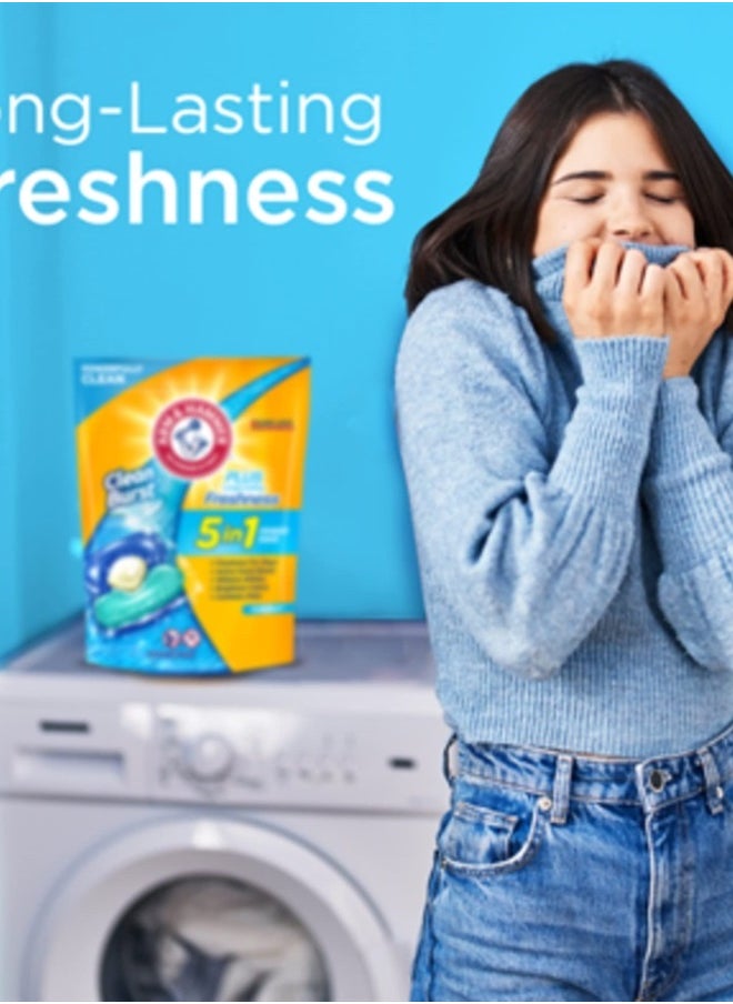 Arm & Hammer - Clean Burst 5-in-1 Laundry Detergent Power Paks, High Efficieny (HE), 42 Count - Image 1