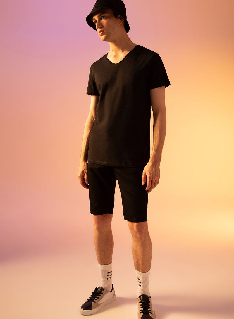 DeFacto Essential V-Neck T-Shirt  - Image 2