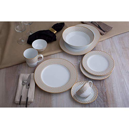 Noritake Japan - Porcelain Serving Bowl 1 pc - Luxury Dining and Kitchen Set - Hearth Collection Petite Fleur Golden Spare Small Serving Bowl 600 ml - Image 2