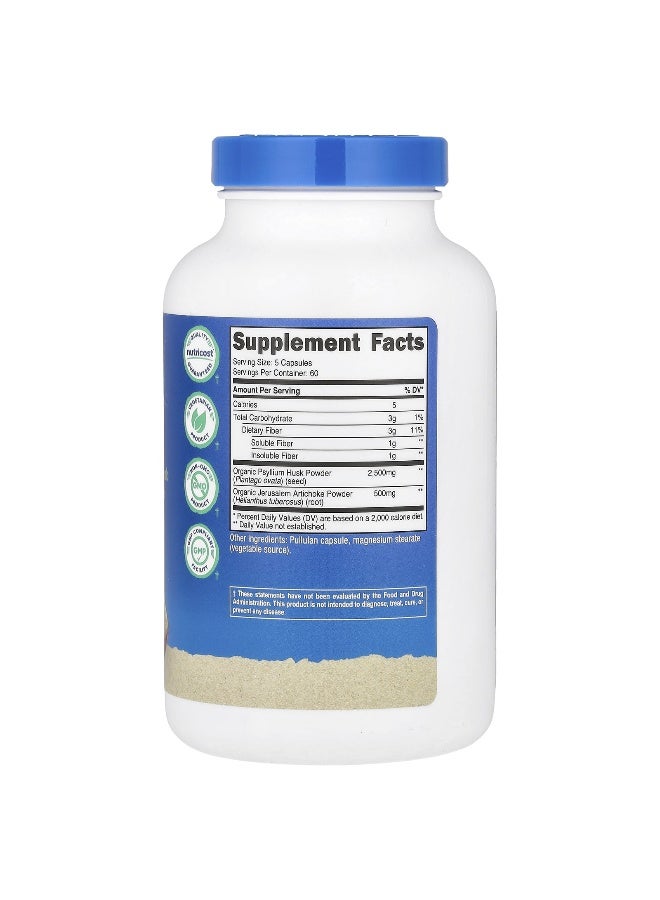 Nutricost, Fiber, 300 Capsules (Packaging may vary) - Image 2