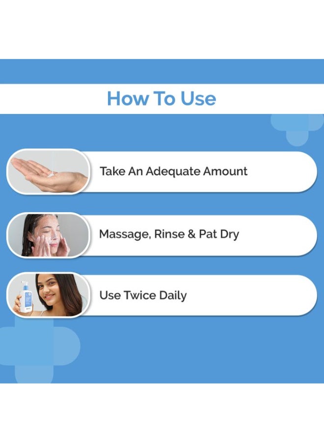 THE derma Co منظف البشرة اللطيف 2% نياسيناميد من ديرما كو للبشرة الحساسة والجافة والعادية - 125 مل غير مهيج | خالٍ من الصابون بنسبة 100% | لا يزيل الزيوت | ينظف المكياج بلطف - Image 3