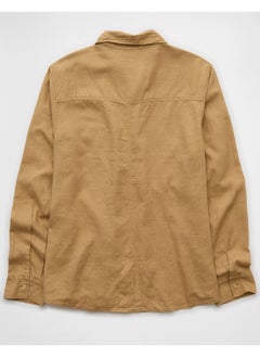 American Eagle AE Weekend Vibes Long-Sleeve Button-Up Shirt  - Image 2