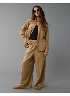 American Eagle AE Weekend Vibes Long-Sleeve Button-Up Shirt  - Image 5