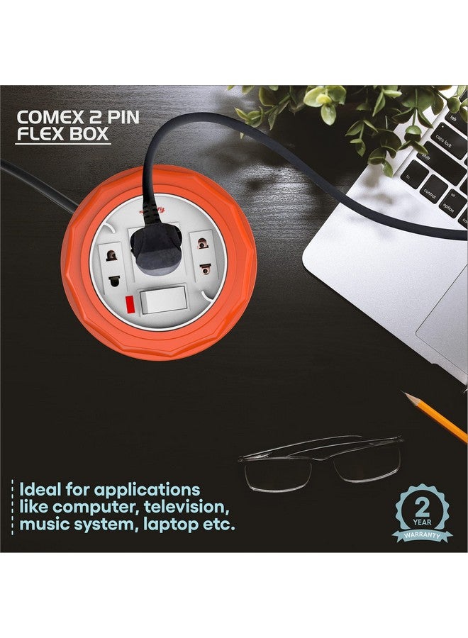 Fybros Comex 2 Pin Extension Cord, Extension Box, Power Strip with International Sockets Extension Board, 2 Year Warranty, 5 Meter Heavy Duty Cable, (Multicolor)- Made in India - Image 3