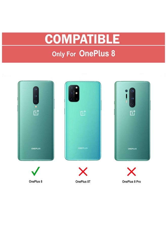 ZAPCASE غطاء خلفي Zapcase لهاتف OnePlus 8 | غطاء خلفي متوافق مع OnePlus 8 | غطاء خلفي حماية هجين 360° | غطاء شفاف مع حماية الكاميرا | TPU + PC أسود غير لامع - Image 2