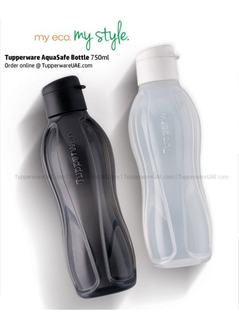 Tupperware Black and White Eco Bottle 1 Lt  - Image 2