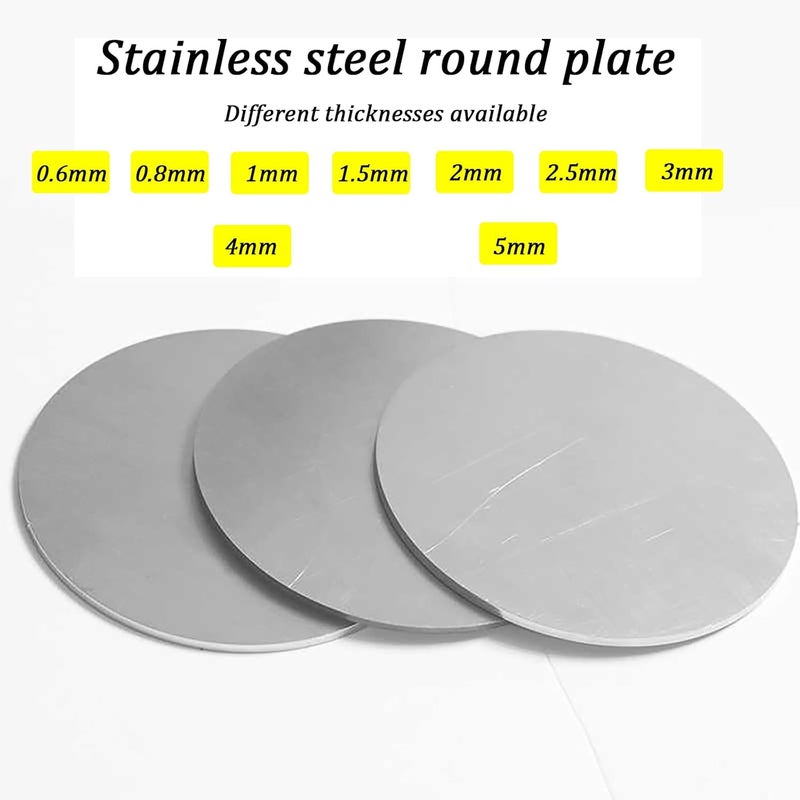 Metal Round Plate， 2 Pcs 300mm Diameter Thickness 0.6mm-5mm Round Metal Plate for DIY, Crafting,(0.8mm) - Image 4