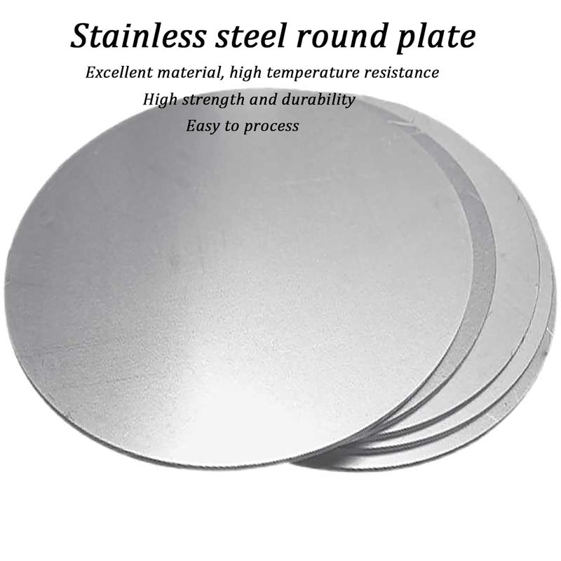 Metal Round Plate， 2 Pcs 300mm Diameter Thickness 0.6mm-5mm Round Metal Plate for DIY, Crafting,(0.8mm) - Image 3