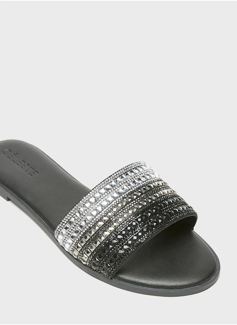 Celeste One Strap Flat Sandals