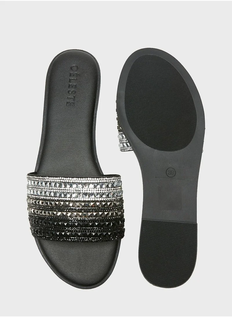 Celeste One Strap Flat Sandals