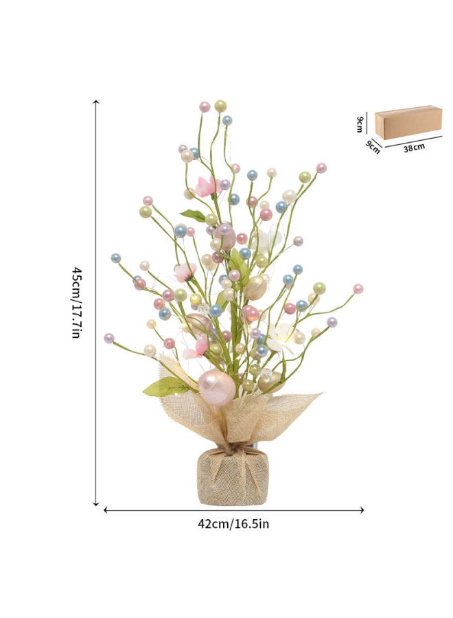 Dual Home New Easter Decorations Led Luminous Easter Egg Decoration Tree Scene Desktop Ornaments - Image 1