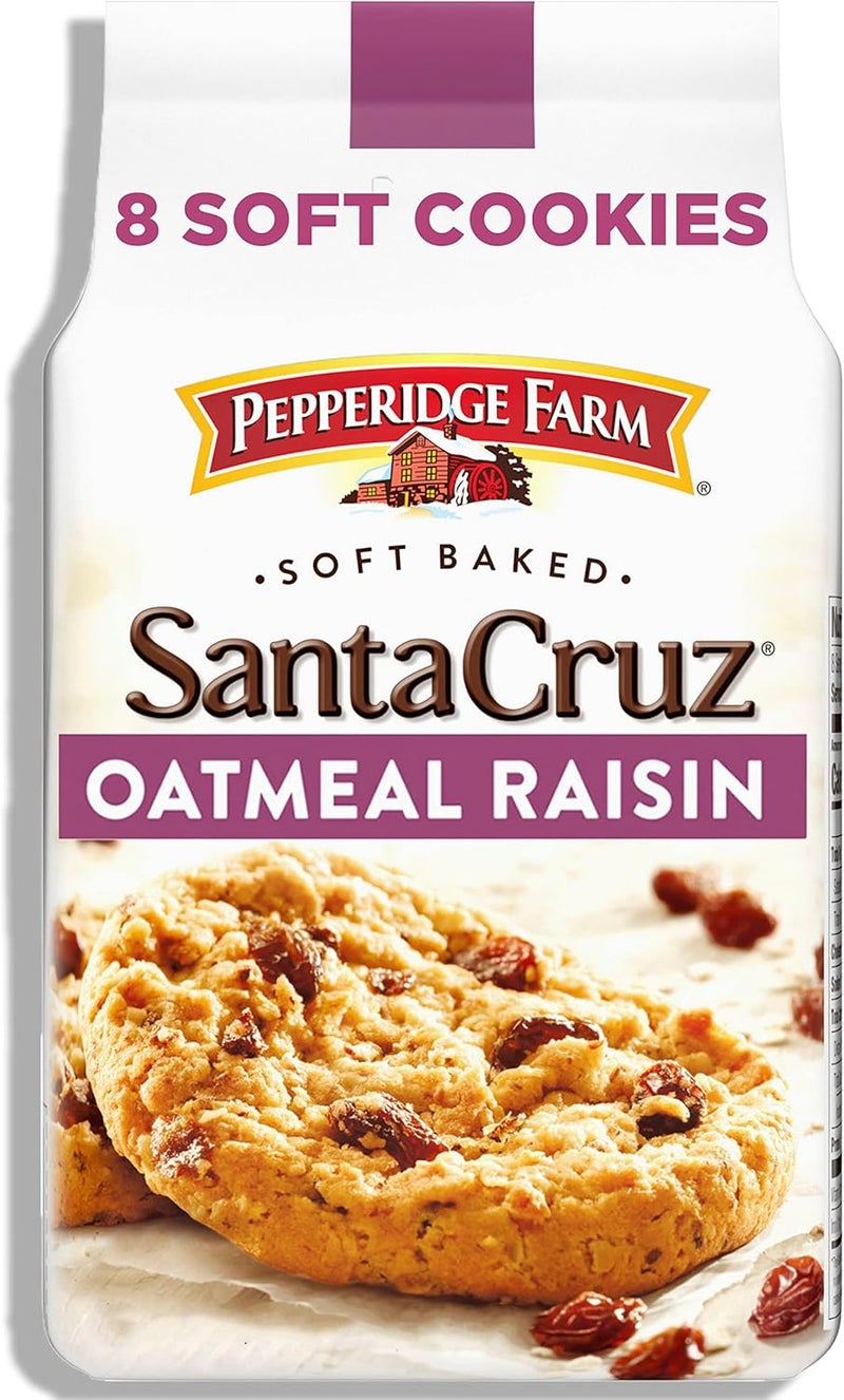 Pepperidge Farm Santa Cruz Soft Baked Oatmeal Raisin Cookies - 8.6 Ounce Package - Image 1