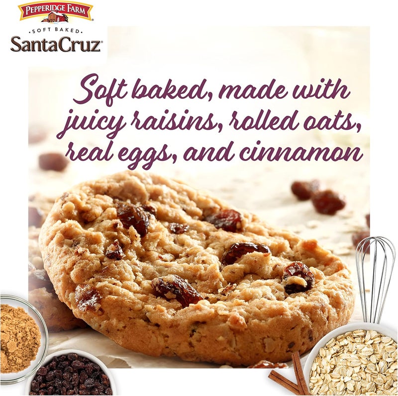 Pepperidge Farm Santa Cruz Soft Baked Oatmeal Raisin Cookies - 8.6 Ounce Package - Image 3