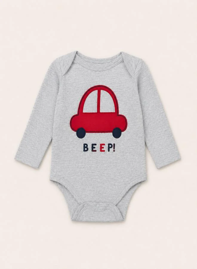 Mothers Choice Baby Boy Car Print Bodysuit, Leggings, Hat and Socks Set - 4 Pieces