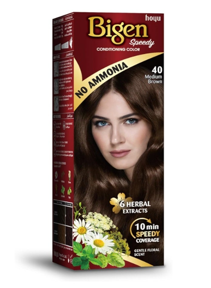 Bigen Lady Colore No Ammonia Medium Brown 40 - Image 1