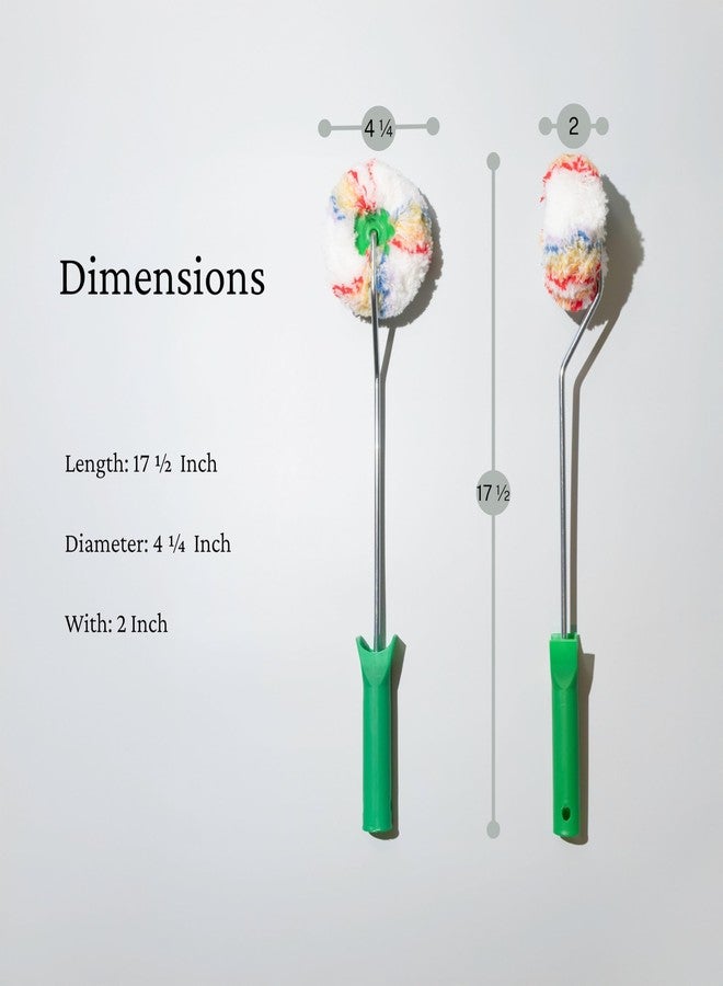 كونيكس أسطوانة طلاء الزوايا من كونيكس - أداة بمقبض طويل لطلاء دقيق للزوايا! تخلص من فرشاة طلاء الزوايا مع هذا الحل الثوري لطلاء الزوايا والأركان! عبوة من قطعتين - Image 3