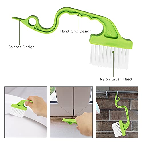 Machomby 8 Pcs Hand-held Groove Gap Cleaning Tools - Door Window Track Crevice Cleaning Brushes Blind Cleaner Duster, Window Magic Cleaning Brush for Shower Door, Car Vents, Air Conditioner, Keyboard - Image 4